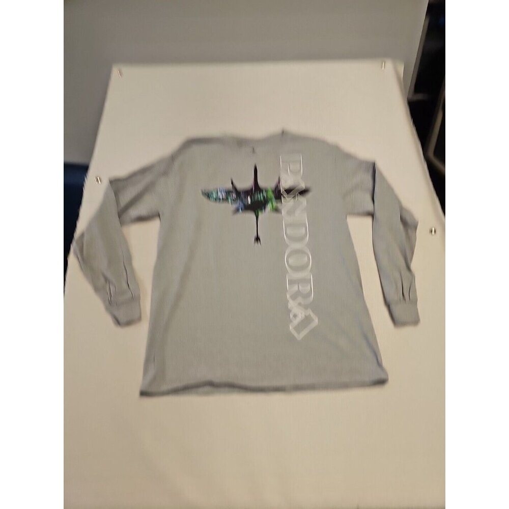Disney Pandora Adult L Gray Long Sleeve Tshirt Tee World of Avatar Animal Kingdo
